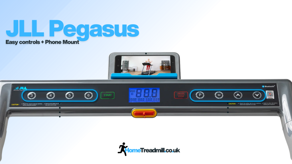 JLL Pegasus walking pad treadmill review, controls