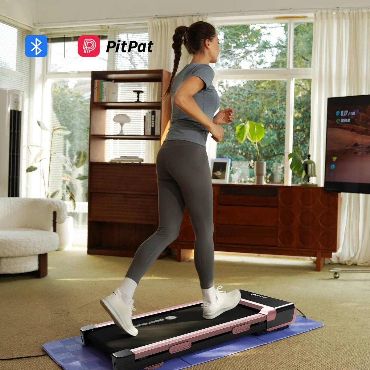 DeerRun Z10 walking pad with 12 percent auto incline