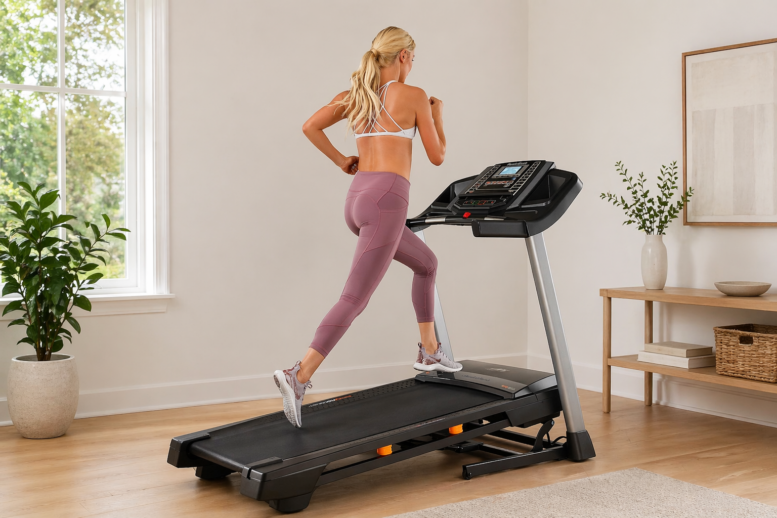 NordicTrack T Series 6.5S treadmill in a home setting