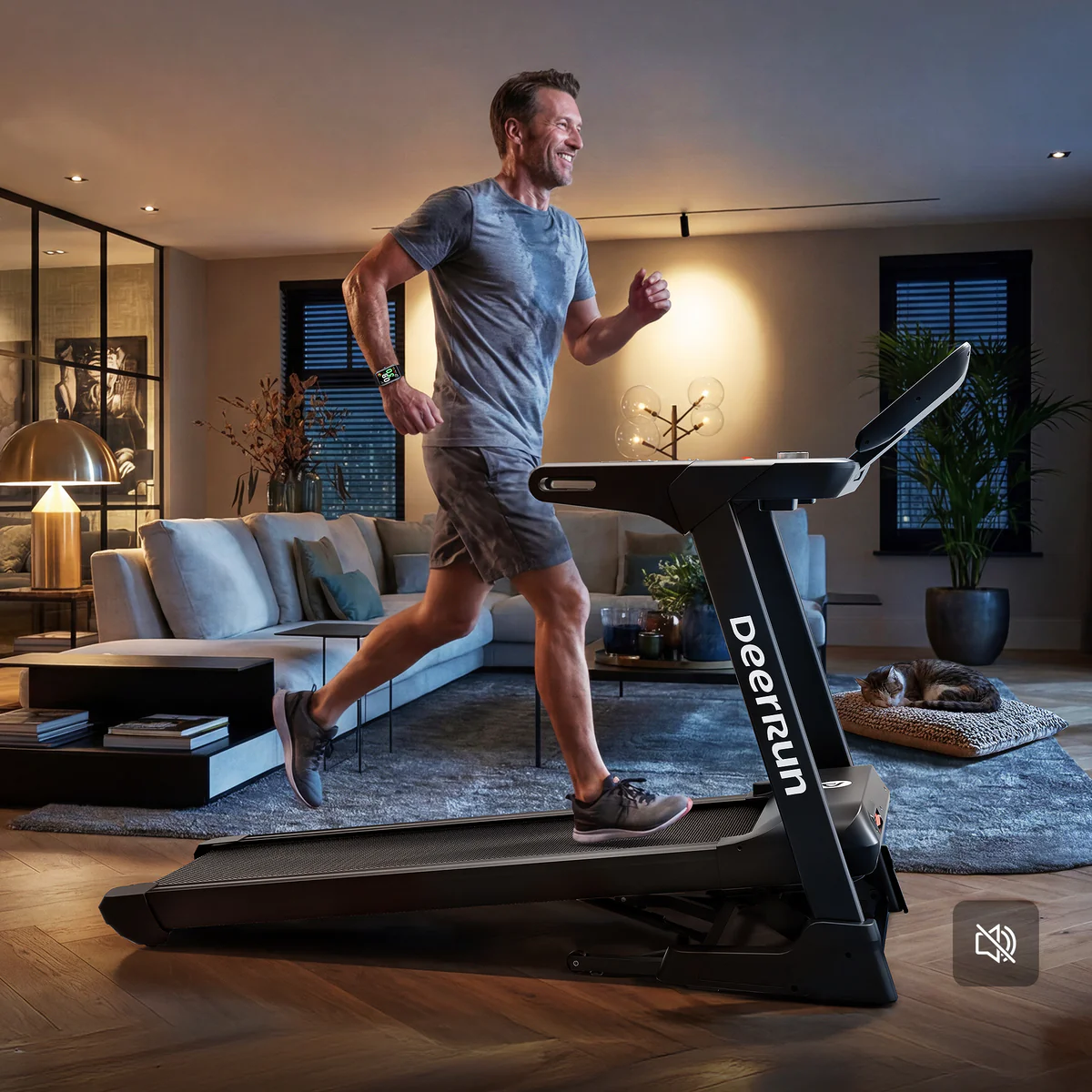 DeerRun X50 Apex Pace 1 treadmill with large screen