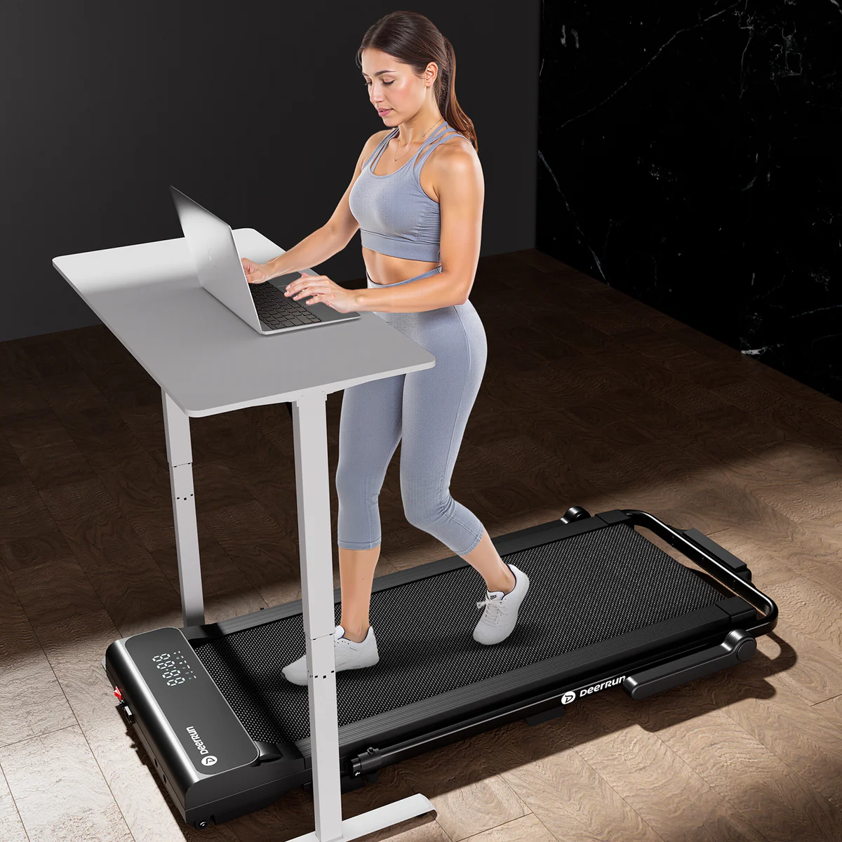 DeerRun A6 Plus 2-in-1 foldable treadmill