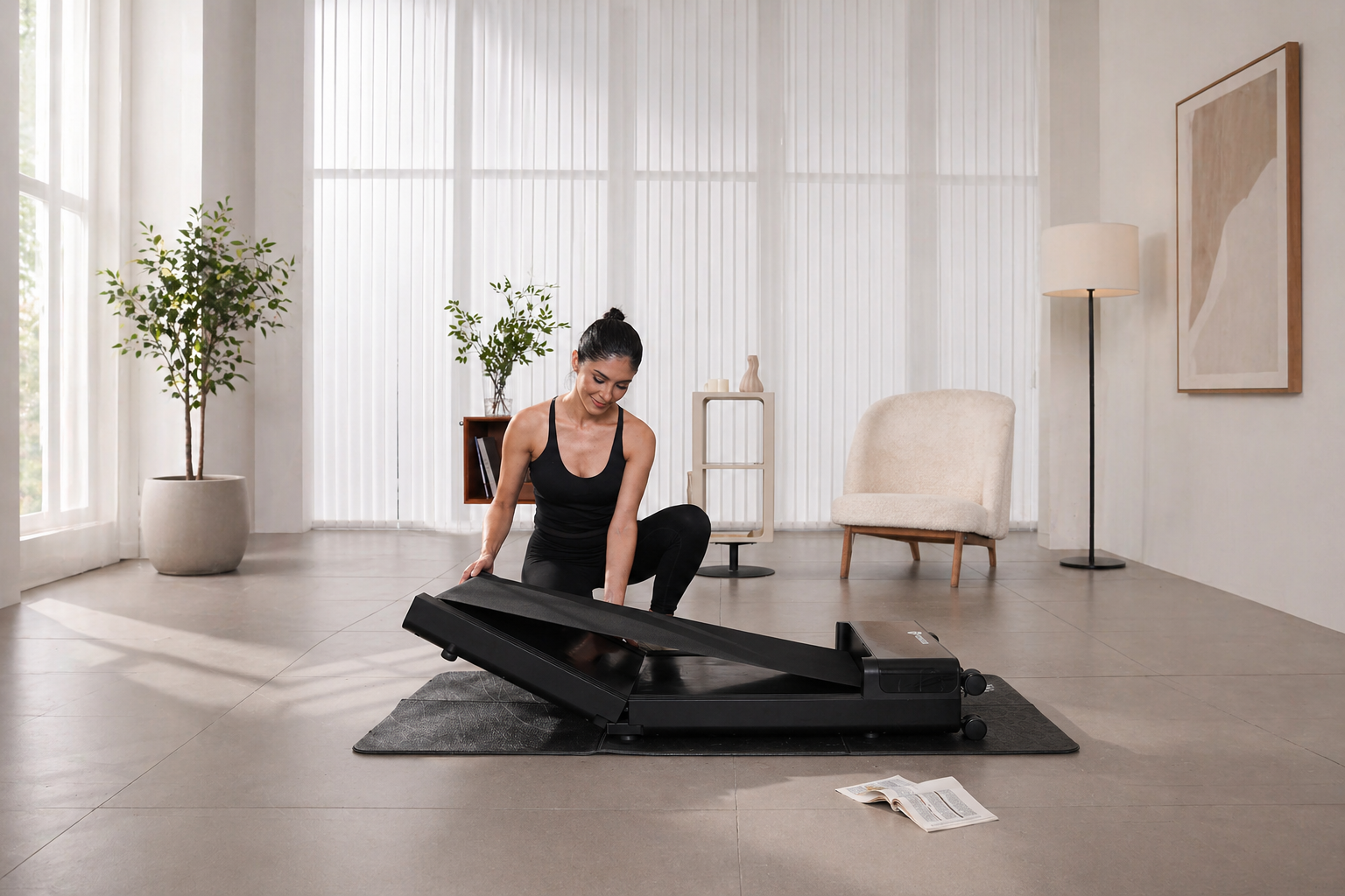 DeerRun Z20 ultra-compact suitcase-style foldable walking pad