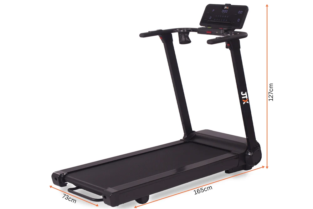 JTX RunRise flat-folding treadmill
