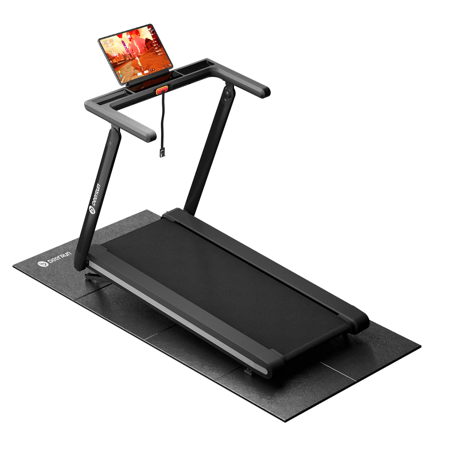 DeerRun X20 folding treadmill with 15% auto incline