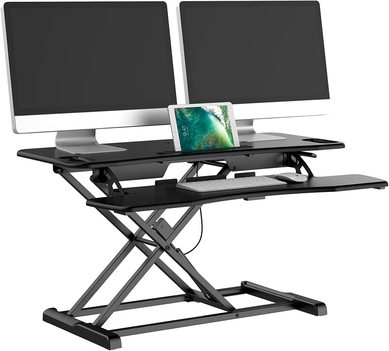 bonVIVO standing desk converter desk riser