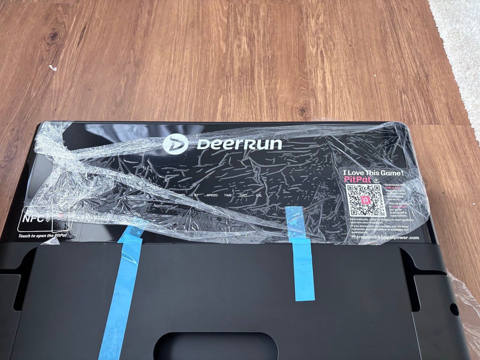 DeerRun Z20: the storage drawer taped shut for transit