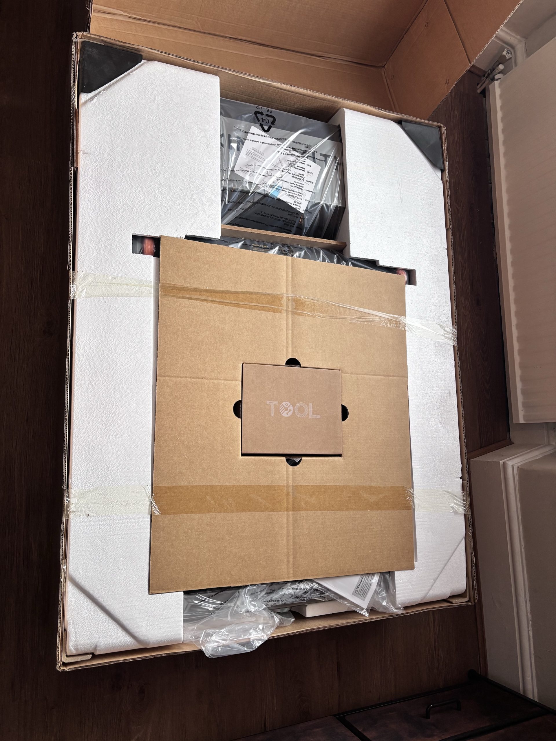 G5i box open with all protective packaging still in place