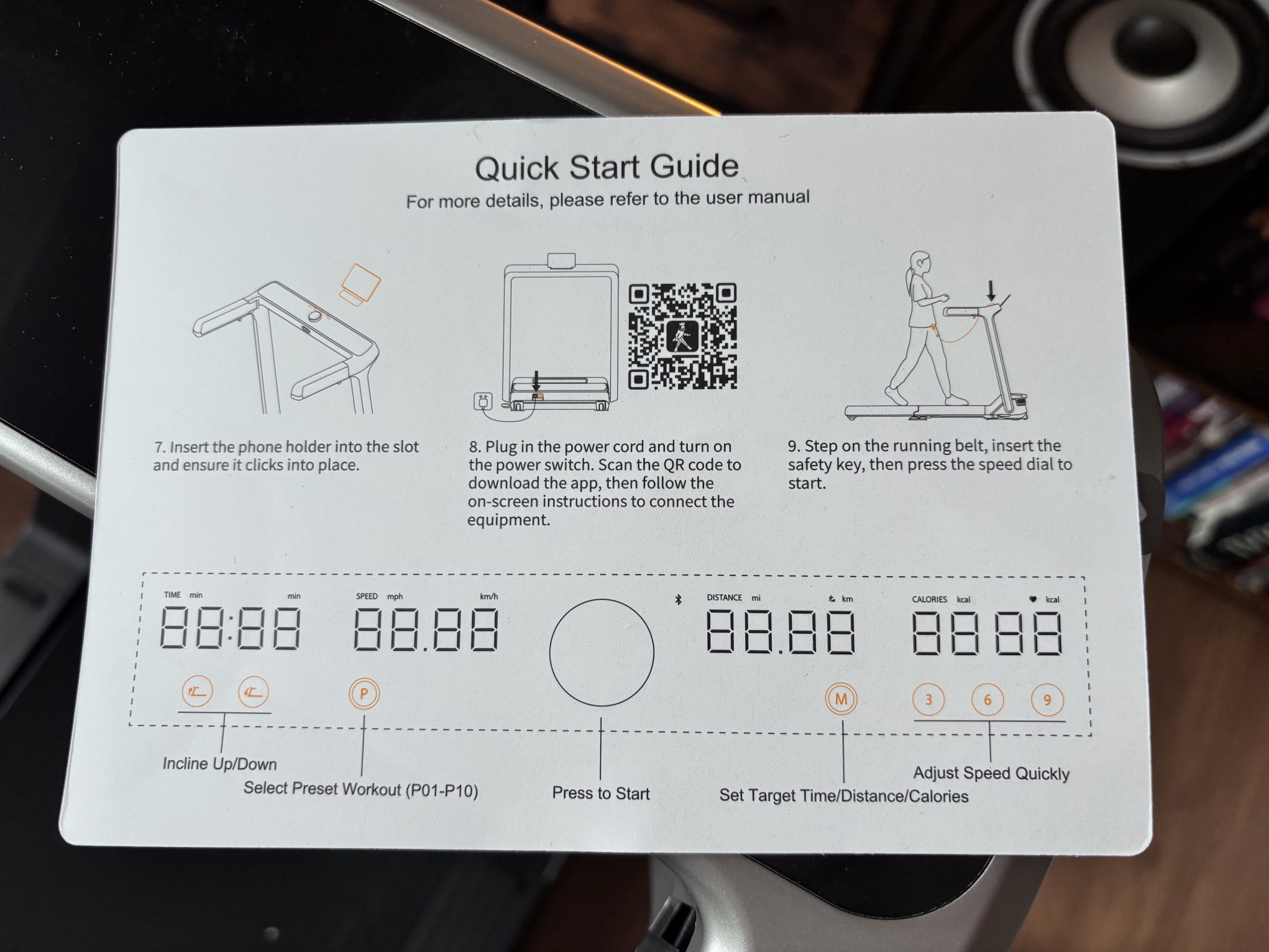 The G5i quick-start guide card