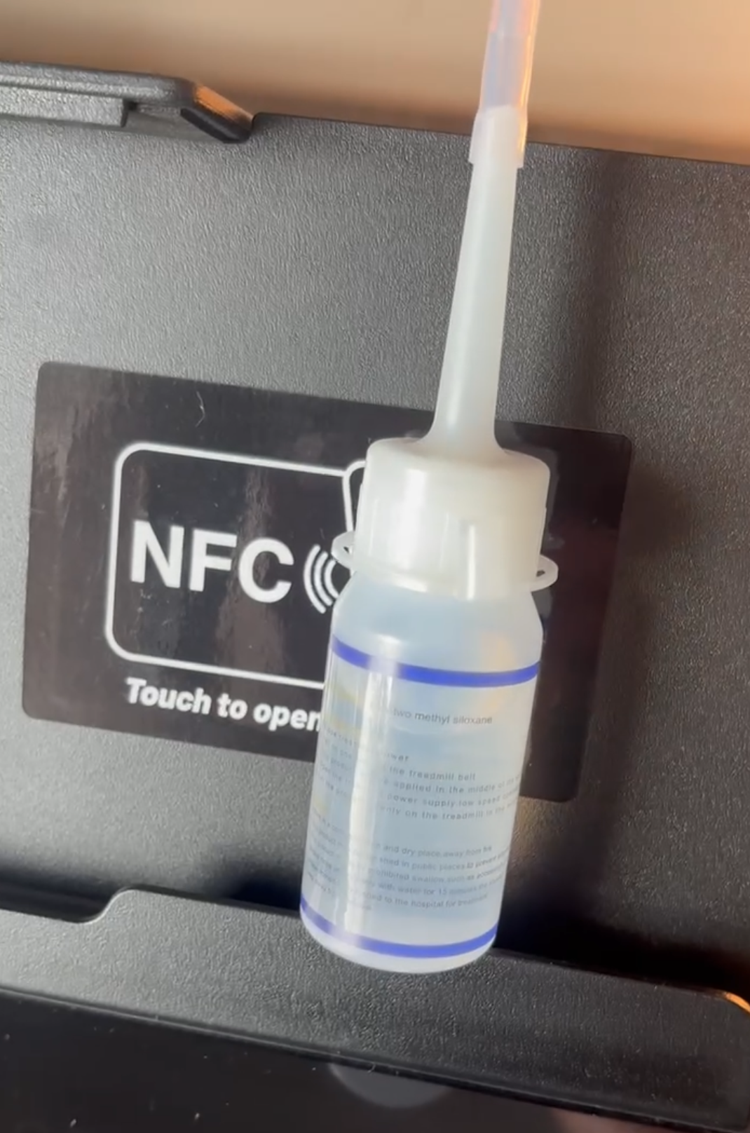 Free bottle of treadmill lubricant included