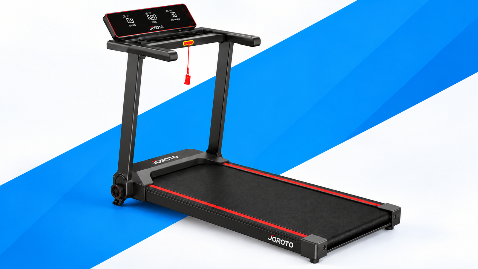 JOROTO F20 Pro compact folding treadmill set up in a home office