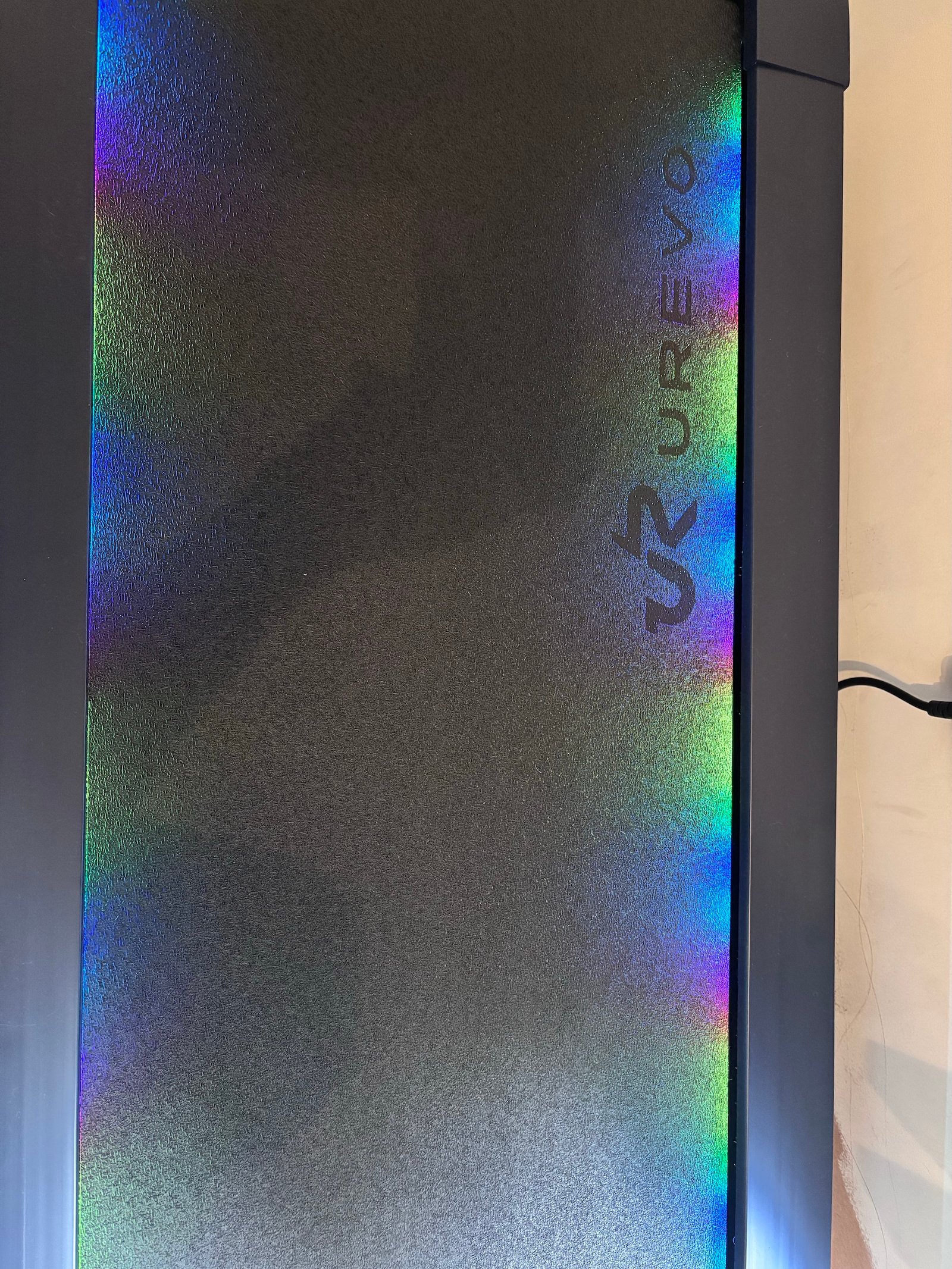 UREVO CyberPad walking deck with multicoloured RGB edge lighting